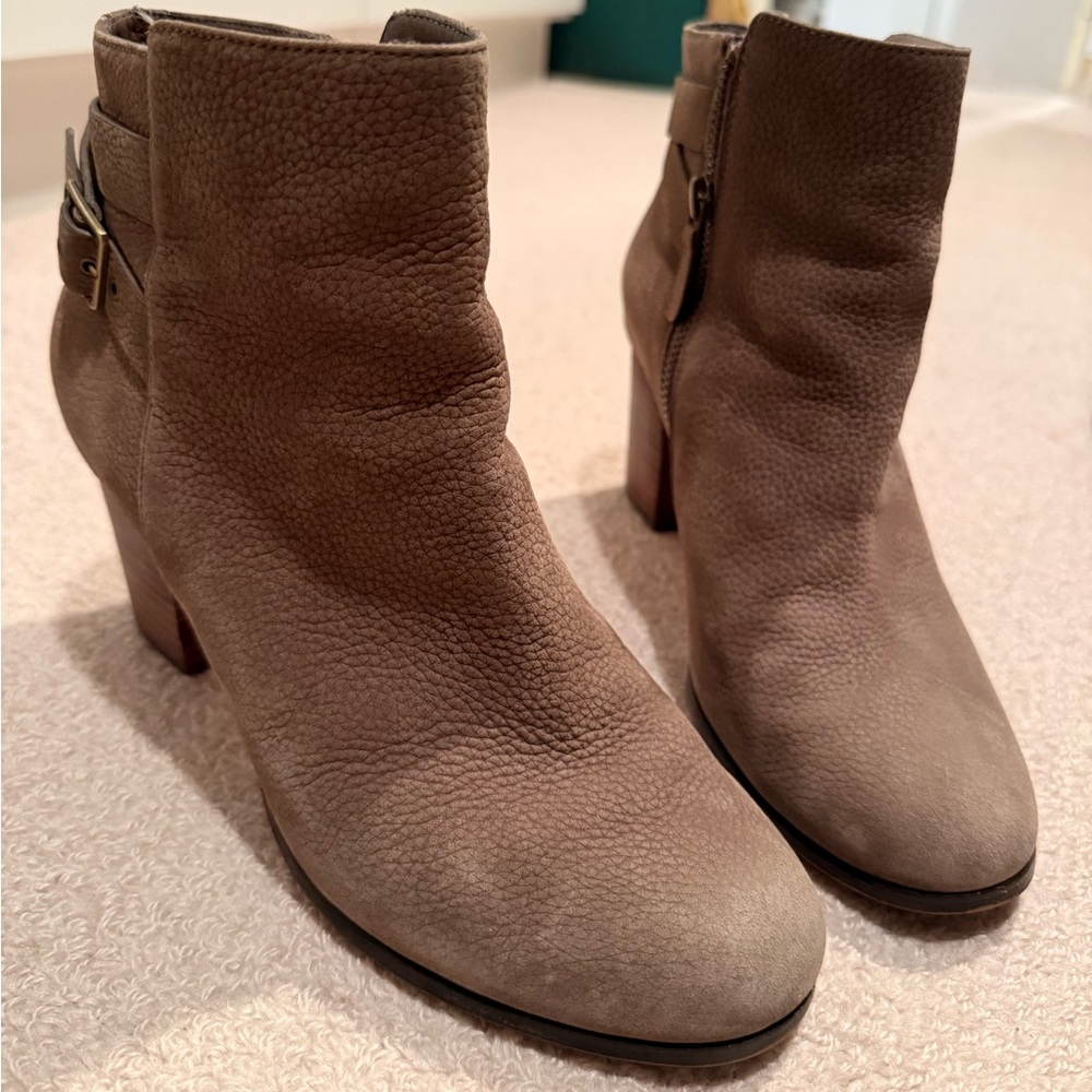 Elegant Taupe Ankle Boots